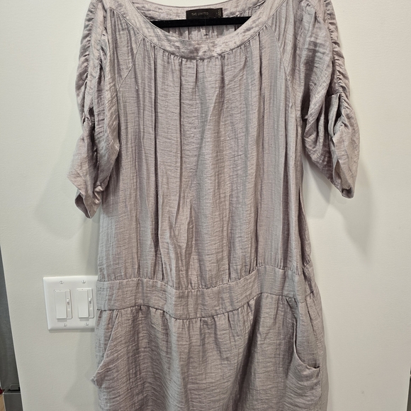 The Limited Tops - The Limited Pale Lilac Scoop Neck Tunic with Pockets
